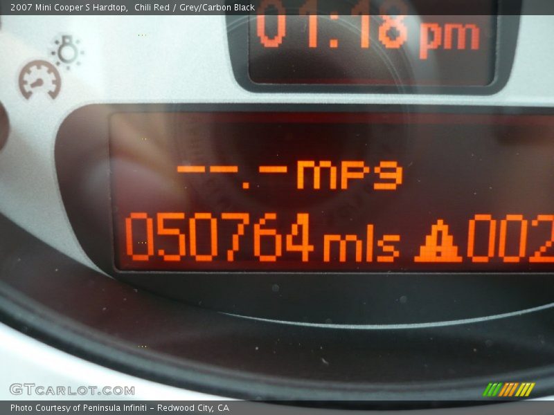 Chili Red / Grey/Carbon Black 2007 Mini Cooper S Hardtop