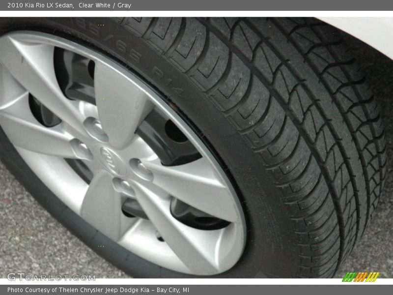 Clear White / Gray 2010 Kia Rio LX Sedan