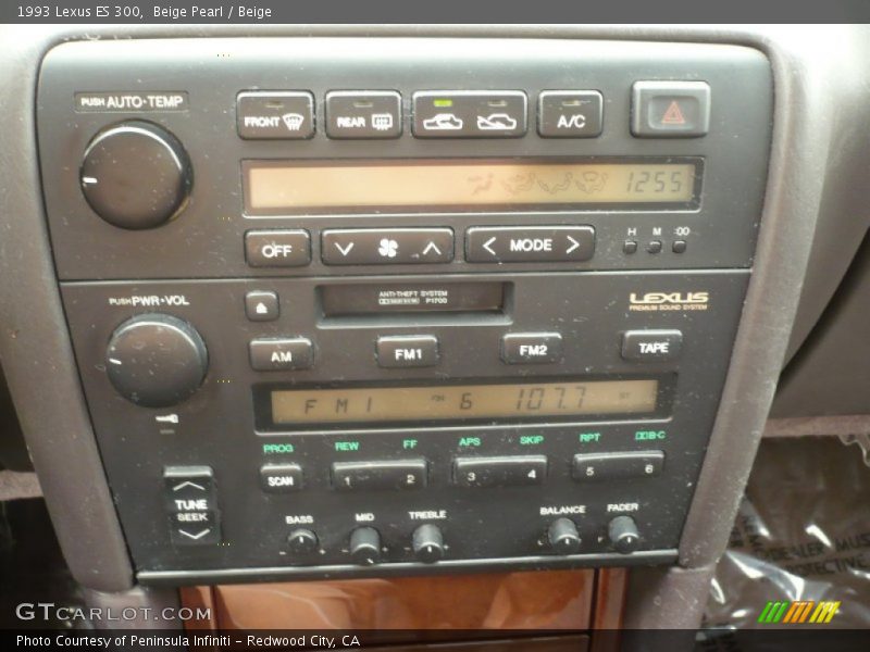 Controls of 1993 ES 300
