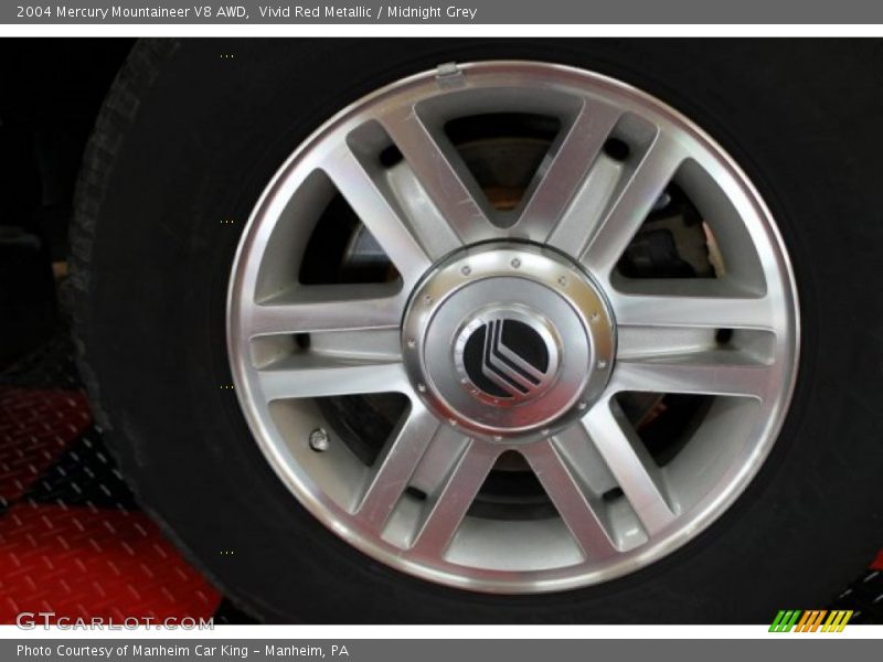 Vivid Red Metallic / Midnight Grey 2004 Mercury Mountaineer V8 AWD
