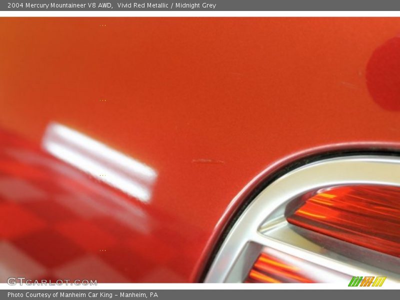 Vivid Red Metallic / Midnight Grey 2004 Mercury Mountaineer V8 AWD
