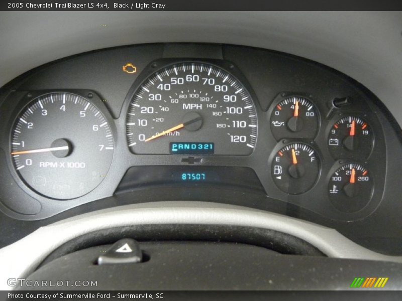 Black / Light Gray 2005 Chevrolet TrailBlazer LS 4x4