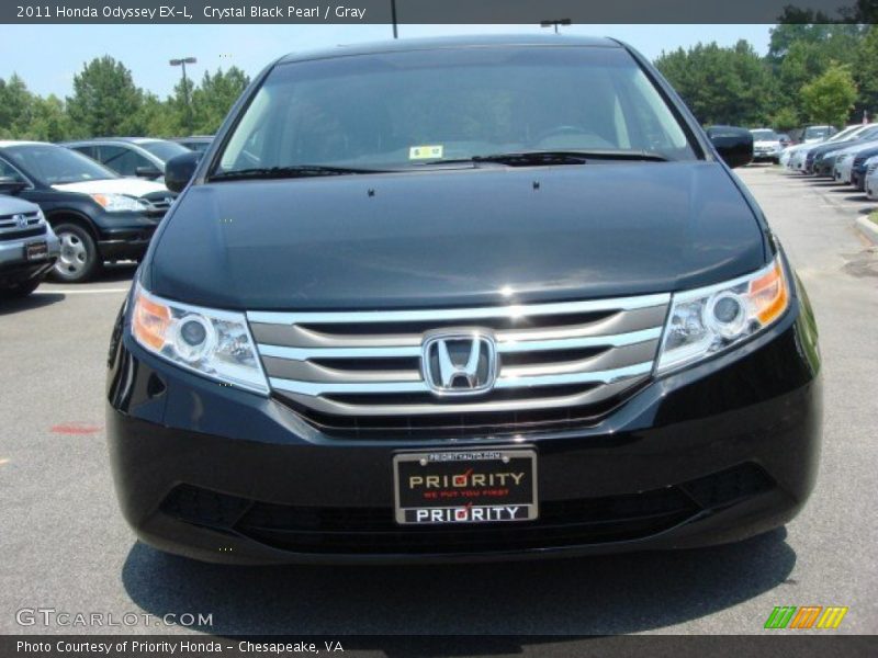 Crystal Black Pearl / Gray 2011 Honda Odyssey EX-L