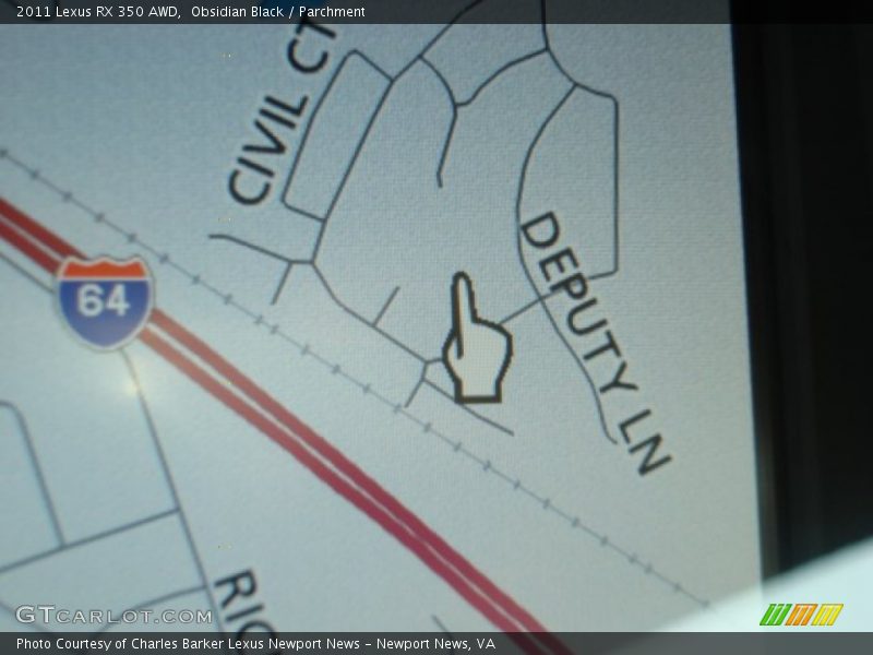 Obsidian Black / Parchment 2011 Lexus RX 350 AWD