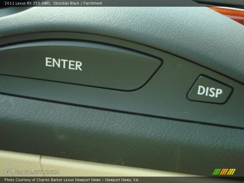 Obsidian Black / Parchment 2011 Lexus RX 350 AWD