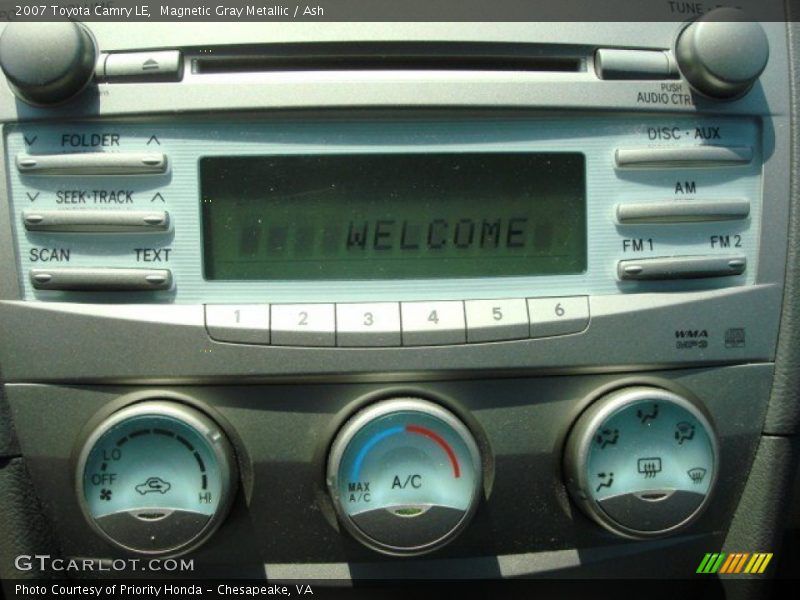 Magnetic Gray Metallic / Ash 2007 Toyota Camry LE