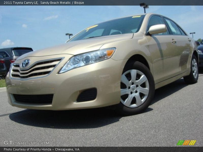 Sandy Beach Metallic / Bisque 2011 Toyota Camry LE