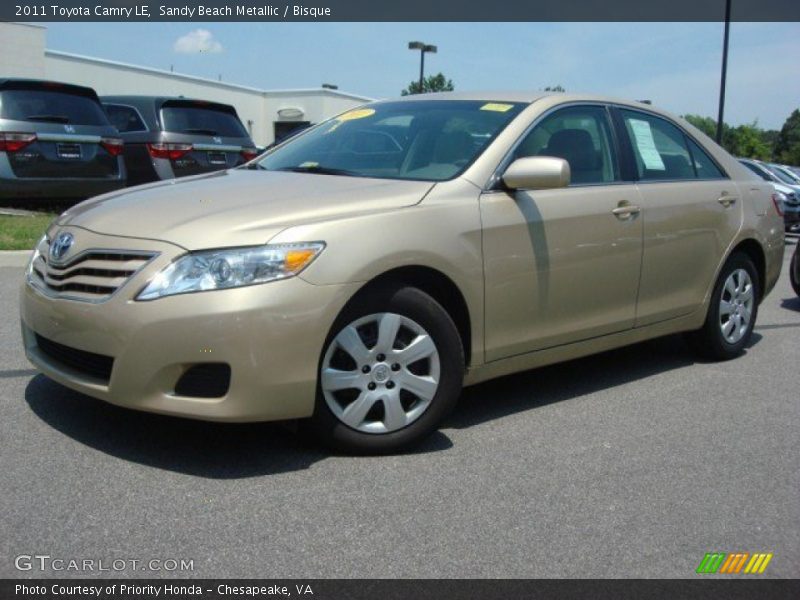 Sandy Beach Metallic / Bisque 2011 Toyota Camry LE
