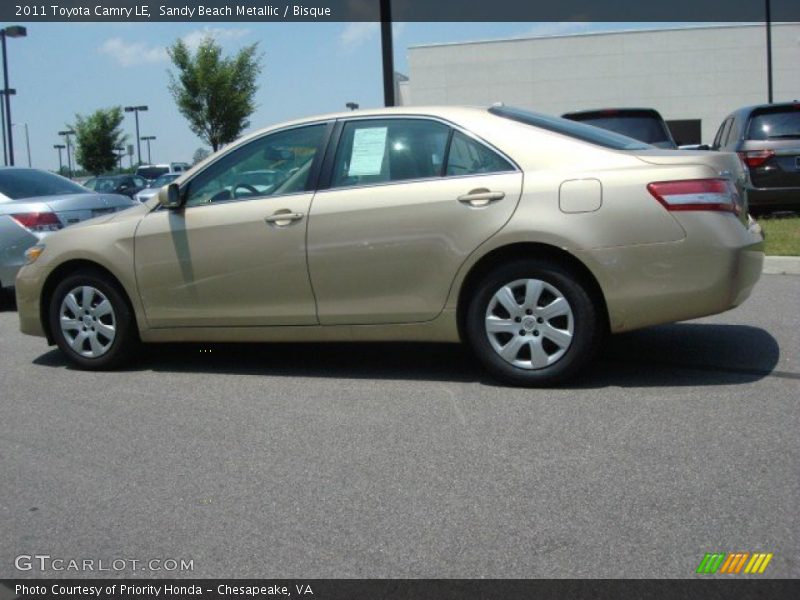 Sandy Beach Metallic / Bisque 2011 Toyota Camry LE