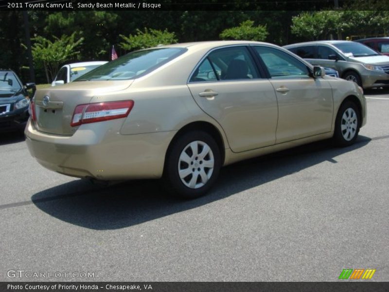 Sandy Beach Metallic / Bisque 2011 Toyota Camry LE
