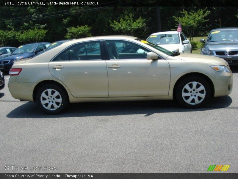 Sandy Beach Metallic / Bisque 2011 Toyota Camry LE