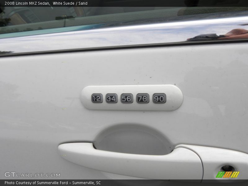 White Suede / Sand 2008 Lincoln MKZ Sedan