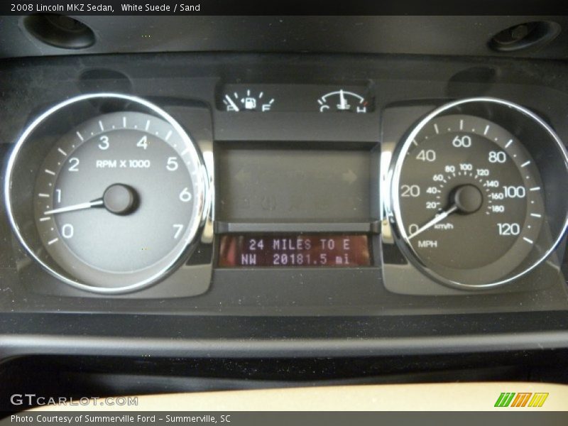 White Suede / Sand 2008 Lincoln MKZ Sedan