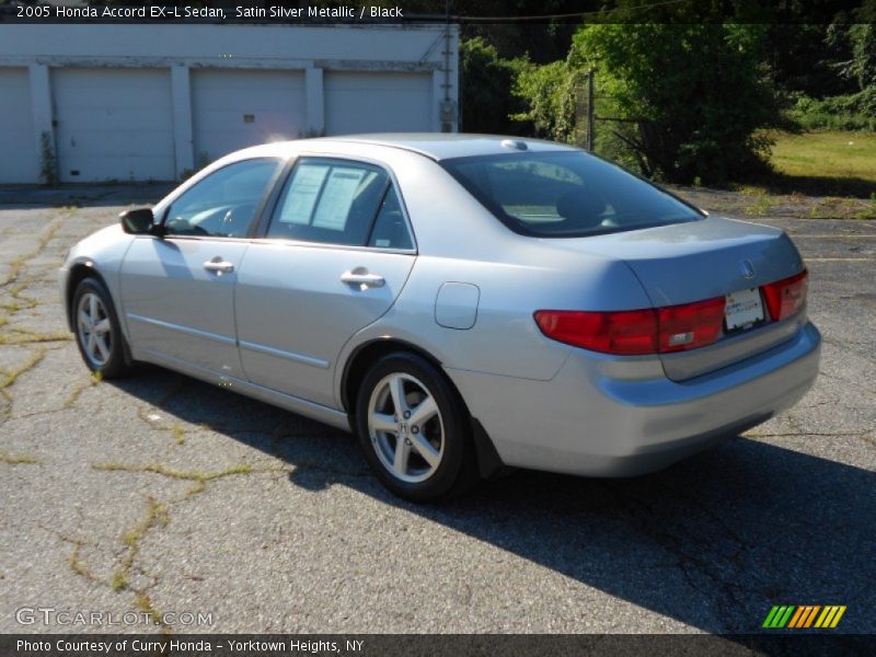 Satin Silver Metallic / Black 2005 Honda Accord EX-L Sedan