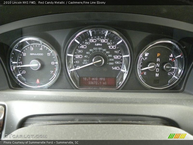 Red Candy Metallic / Cashmere/Fine Line Ebony 2010 Lincoln MKS FWD