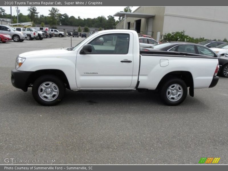 Super White / Graphite 2010 Toyota Tacoma Regular Cab