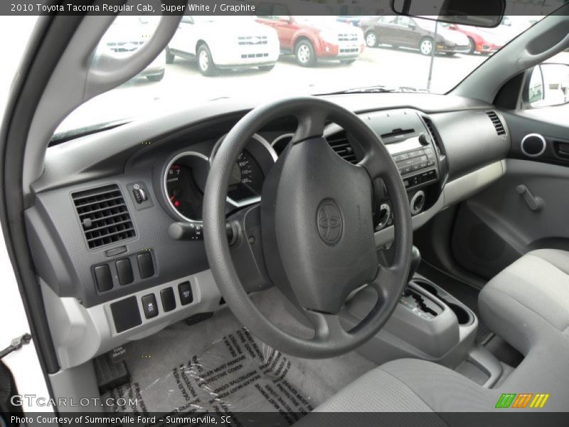 Super White / Graphite 2010 Toyota Tacoma Regular Cab