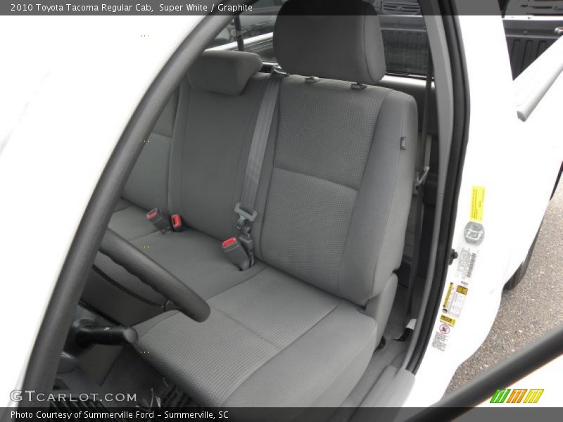 Super White / Graphite 2010 Toyota Tacoma Regular Cab