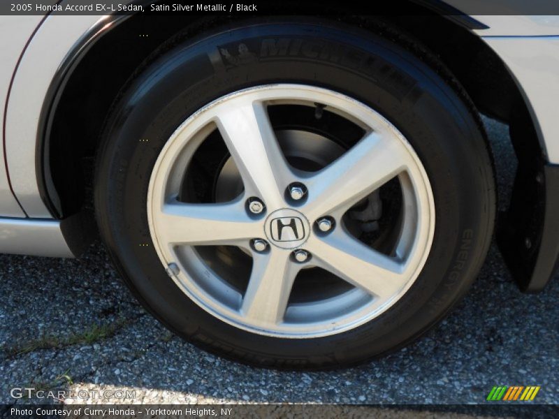 Satin Silver Metallic / Black 2005 Honda Accord EX-L Sedan
