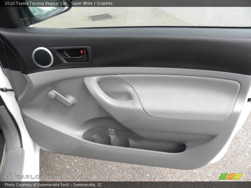 Super White / Graphite 2010 Toyota Tacoma Regular Cab