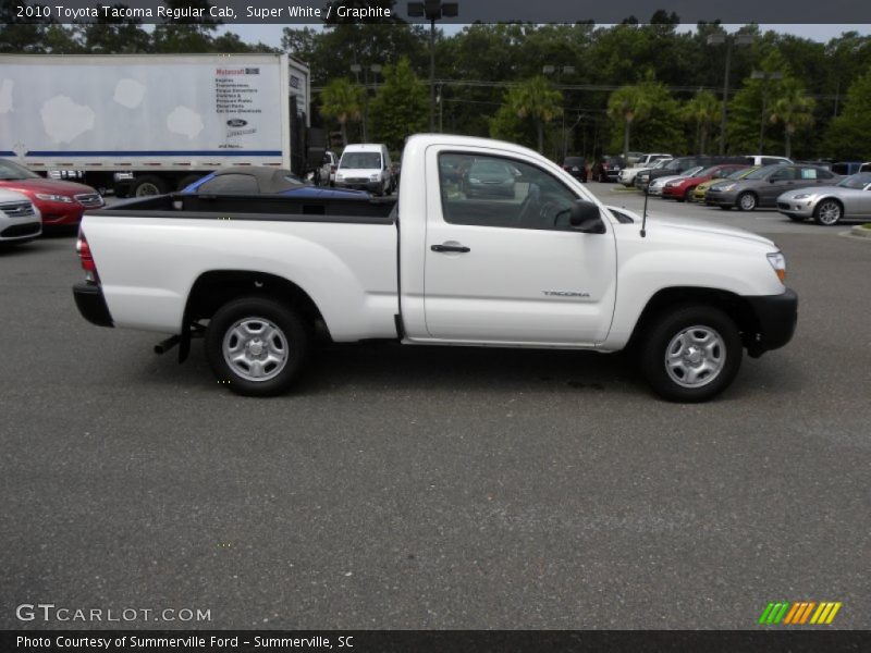Super White / Graphite 2010 Toyota Tacoma Regular Cab