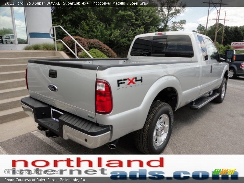 Ingot Silver Metallic / Steel Gray 2011 Ford F250 Super Duty XLT SuperCab 4x4