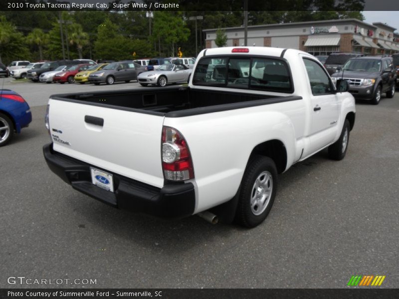 Super White / Graphite 2010 Toyota Tacoma Regular Cab