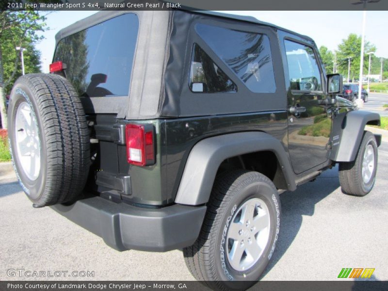 Natural Green Pearl / Black 2011 Jeep Wrangler Sport S 4x4