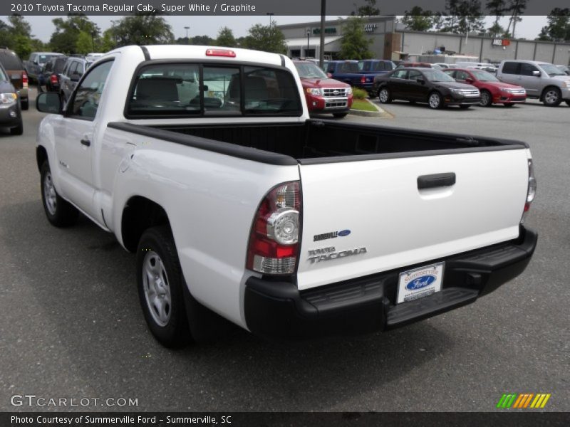Super White / Graphite 2010 Toyota Tacoma Regular Cab