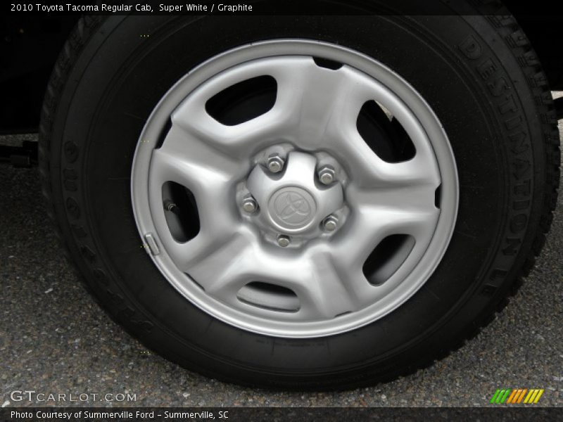 Super White / Graphite 2010 Toyota Tacoma Regular Cab