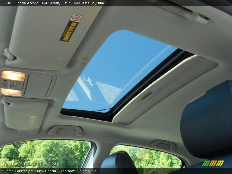 Satin Silver Metallic / Black 2005 Honda Accord EX-L Sedan