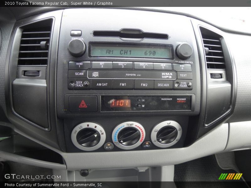 Super White / Graphite 2010 Toyota Tacoma Regular Cab