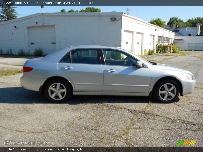 Satin Silver Metallic / Black 2005 Honda Accord EX-L Sedan