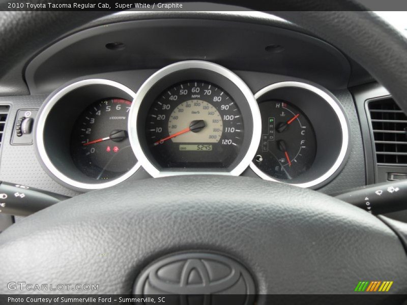 Super White / Graphite 2010 Toyota Tacoma Regular Cab