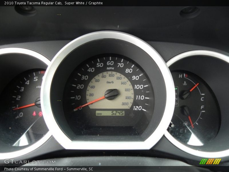 Super White / Graphite 2010 Toyota Tacoma Regular Cab
