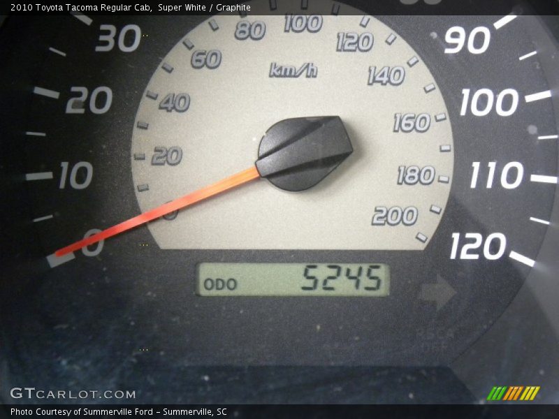 Super White / Graphite 2010 Toyota Tacoma Regular Cab