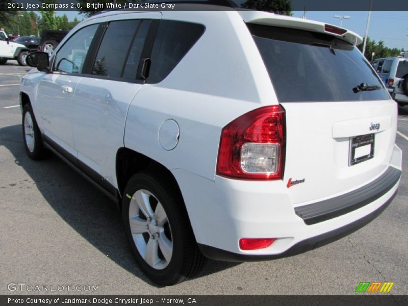 Bright White / Dark Slate Gray 2011 Jeep Compass 2.0