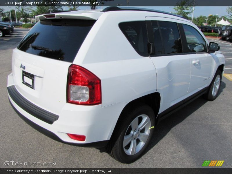 Bright White / Dark Slate Gray 2011 Jeep Compass 2.0