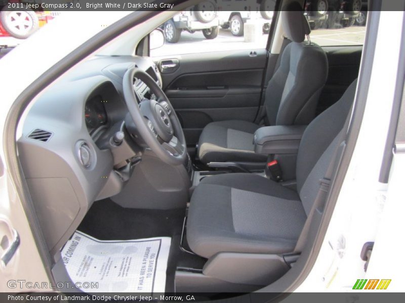 Bright White / Dark Slate Gray 2011 Jeep Compass 2.0