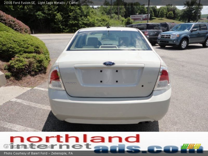 Light Sage Metallic / Camel 2008 Ford Fusion SE
