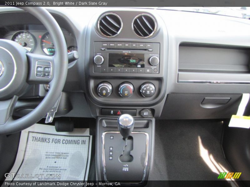 Bright White / Dark Slate Gray 2011 Jeep Compass 2.0