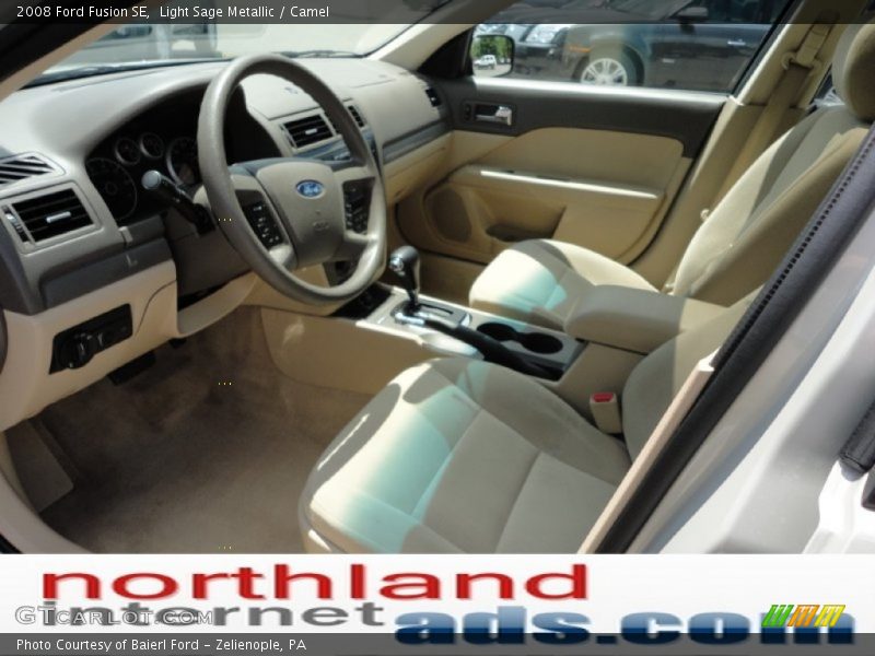 Light Sage Metallic / Camel 2008 Ford Fusion SE