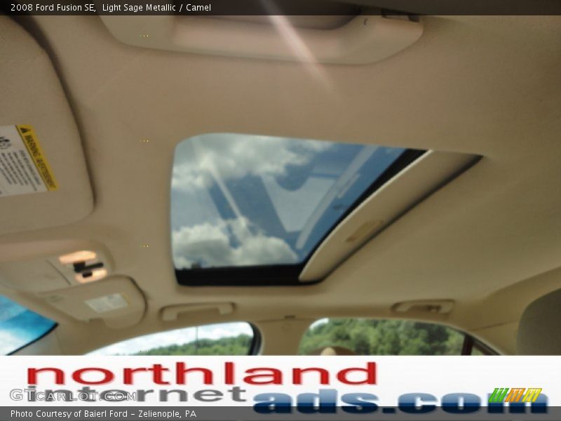 Light Sage Metallic / Camel 2008 Ford Fusion SE