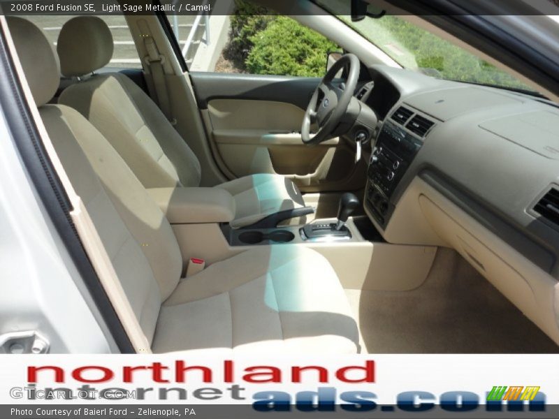Light Sage Metallic / Camel 2008 Ford Fusion SE