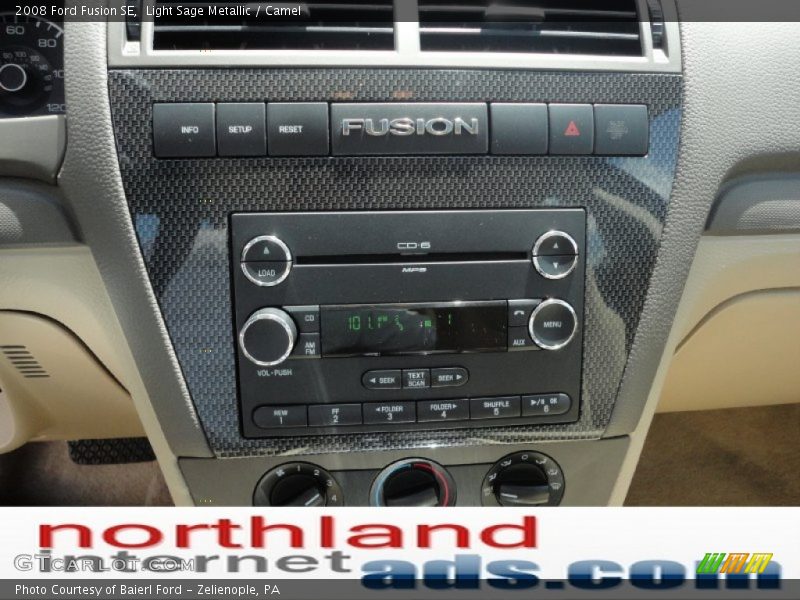 Light Sage Metallic / Camel 2008 Ford Fusion SE