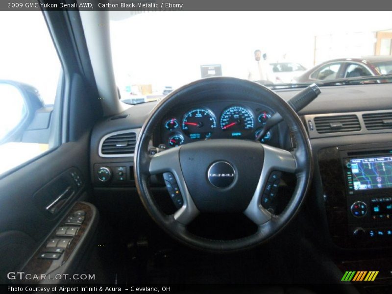 Carbon Black Metallic / Ebony 2009 GMC Yukon Denali AWD