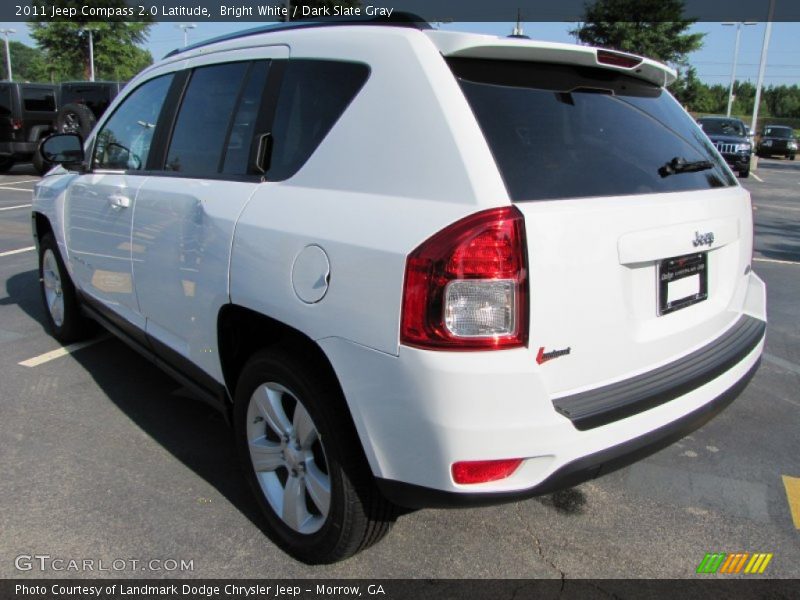 Bright White / Dark Slate Gray 2011 Jeep Compass 2.0 Latitude