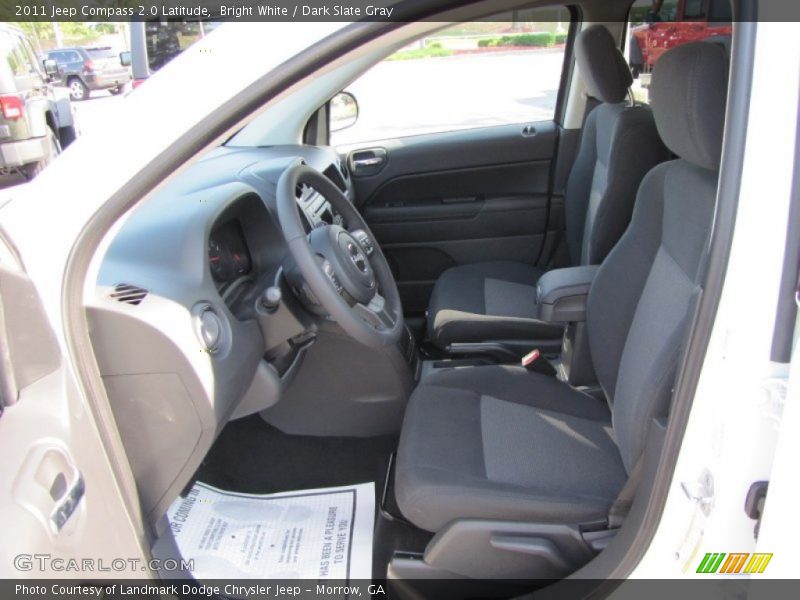 Bright White / Dark Slate Gray 2011 Jeep Compass 2.0 Latitude