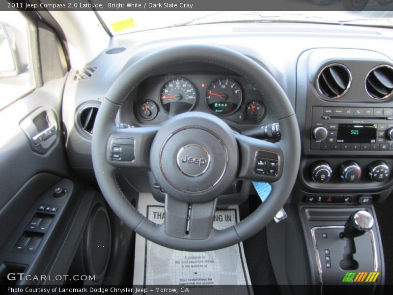 Bright White / Dark Slate Gray 2011 Jeep Compass 2.0 Latitude