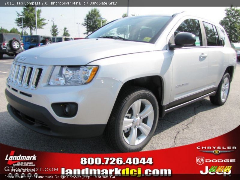 Bright Silver Metallic / Dark Slate Gray 2011 Jeep Compass 2.0